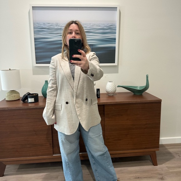 NWT Theory Linen Blazer size 4 - Picture 6 of 7